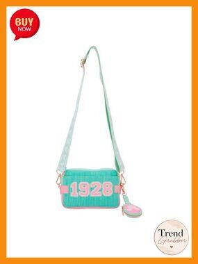 Mickey Mouse Tennis Sling Crossbody Bag with Detachable Coin Pouch Faux Leather